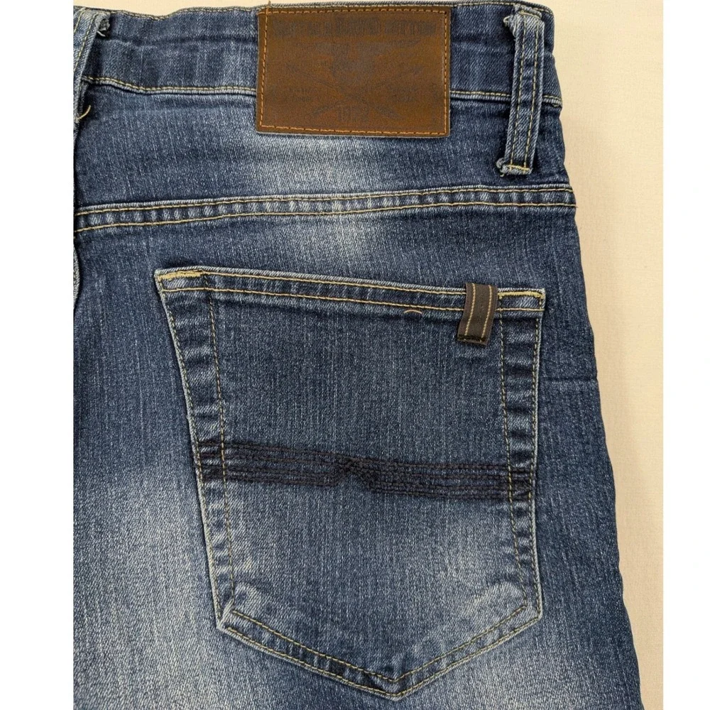 Buffalo David Bitton Jeans Mens‎ 32 Dark Wash Ash-X Basic Skinny Stretch Premium